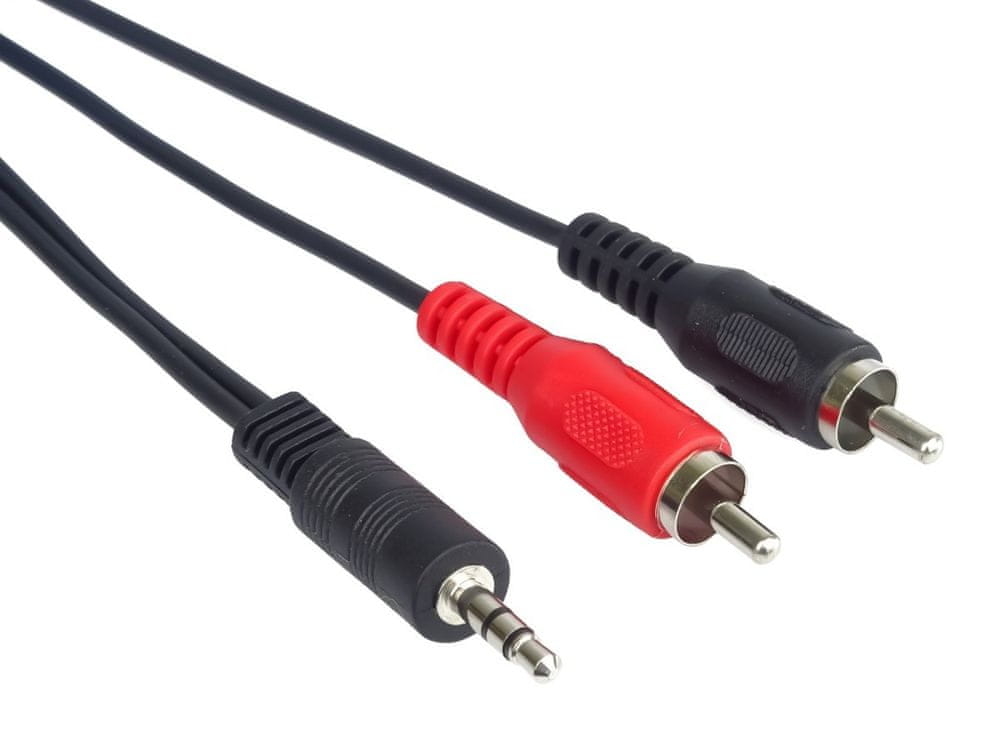 PremiumCord kábel stereo jack 3,5mm-2xCINCH Male/Male, 10m